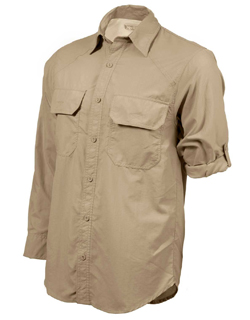 Men's Safari Shirt in Khaki & Bush shirt Explorer Style