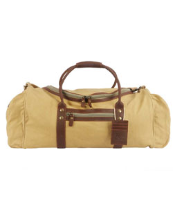 Safari Luggage Duffel in Safari-style Canvas & Leather